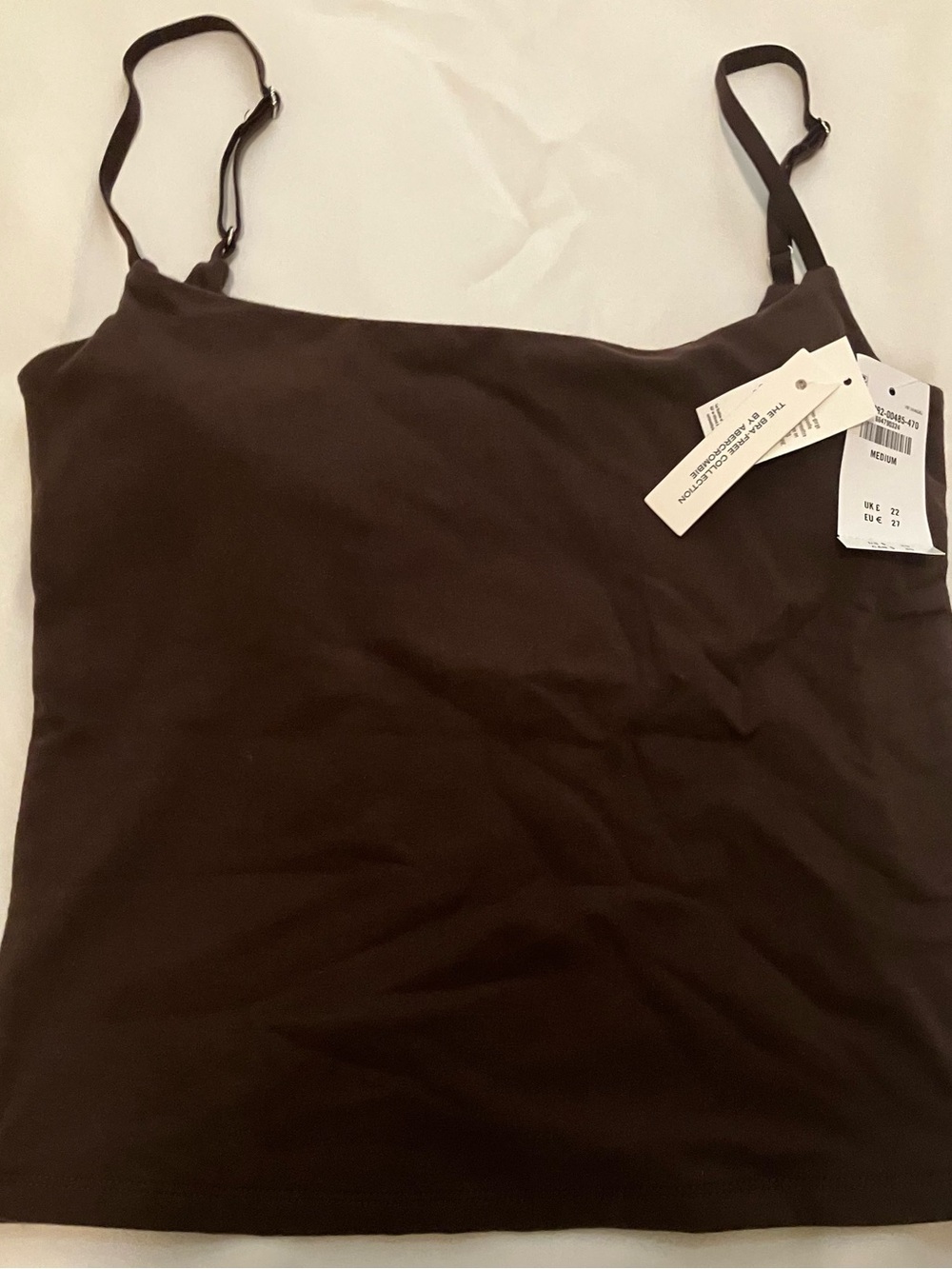 Women’s Abercrombie&Fitch Brown Slim Camisole Tank Top Size M Tags On